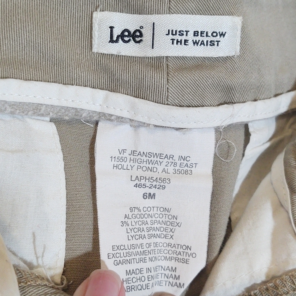 Lee Just Below the Waist Women's Khakis - Picture 5 of 7